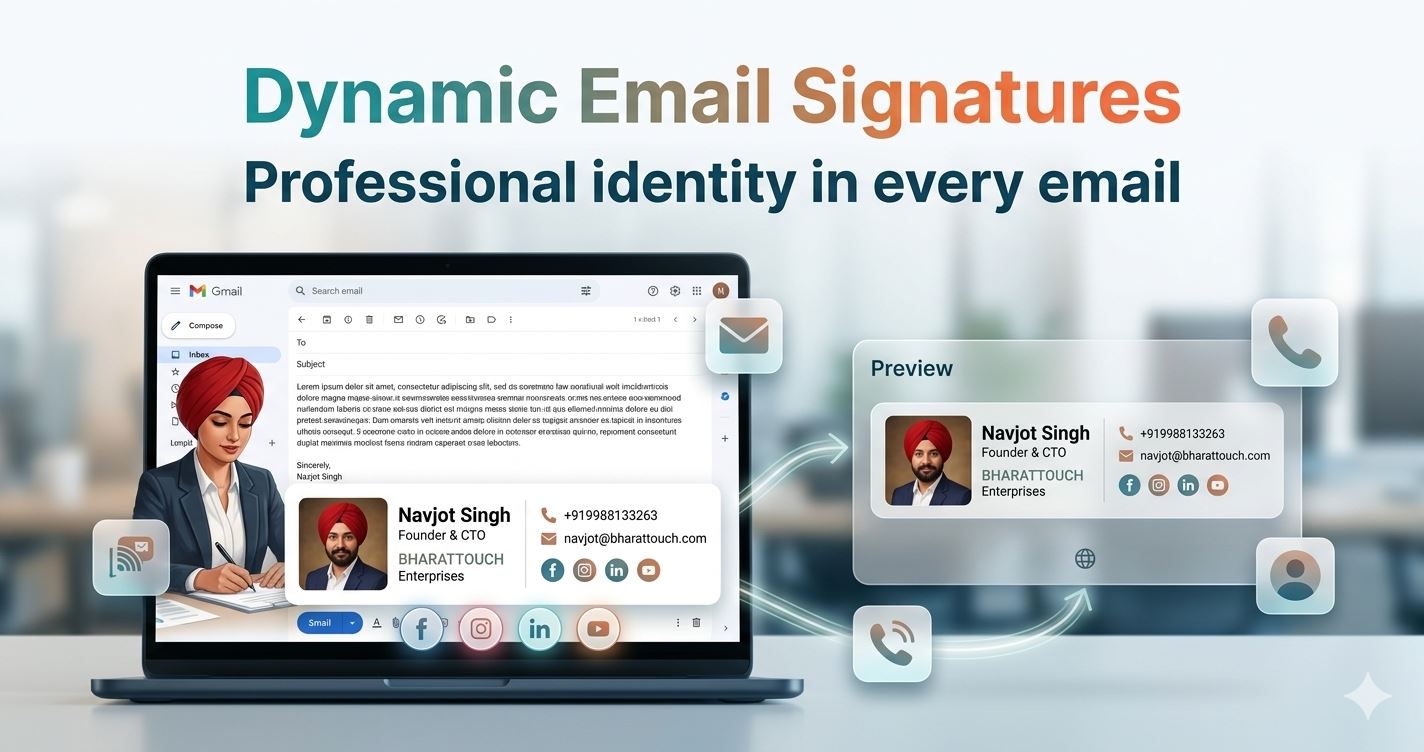 Dynamic Email Signatures by BharatTouch
